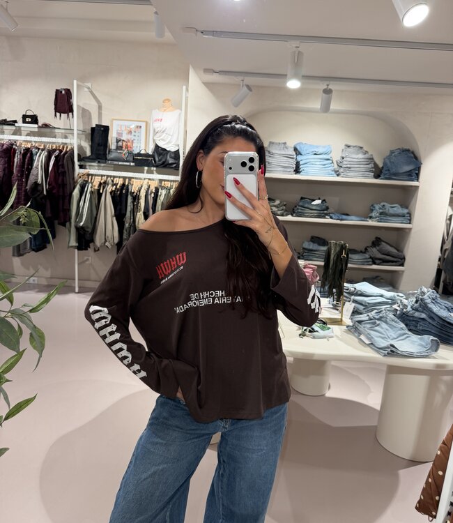 The Brown Oversized Jade Tee