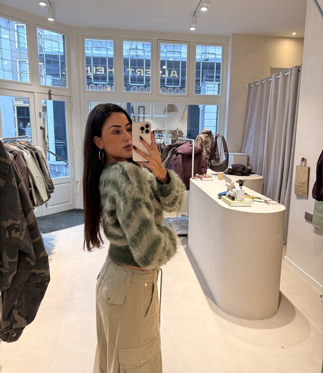 The Mossy Striped Knit