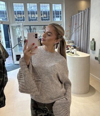 The June Flare Knit Taupe