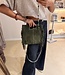 The Suede Fringe Bag Green