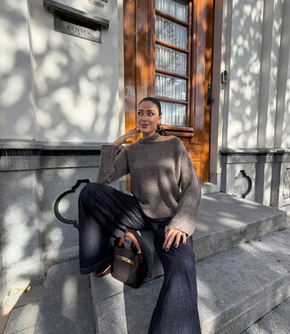 The Mae Knit Taupe Long