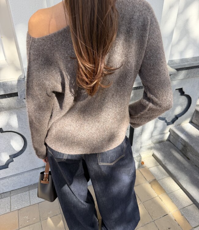 The Mae Knit Taupe Long