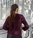 The Mae Knit Dark Bordeaux