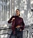 The Fringe Boho Bag Big Burgundy