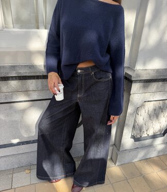 The Mae Knit Dark Blue
