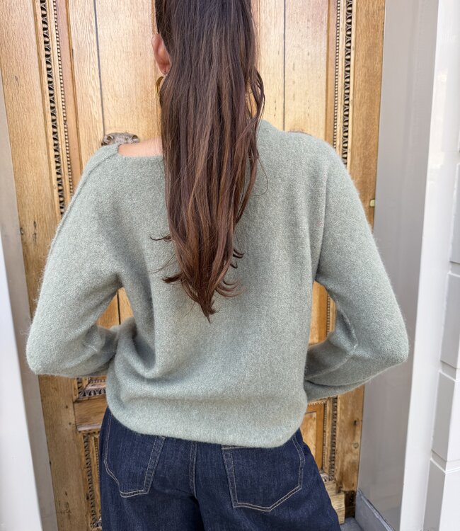 The Mae Knit Olive