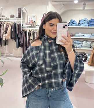 The Charlotte Bow Blouse Navy
