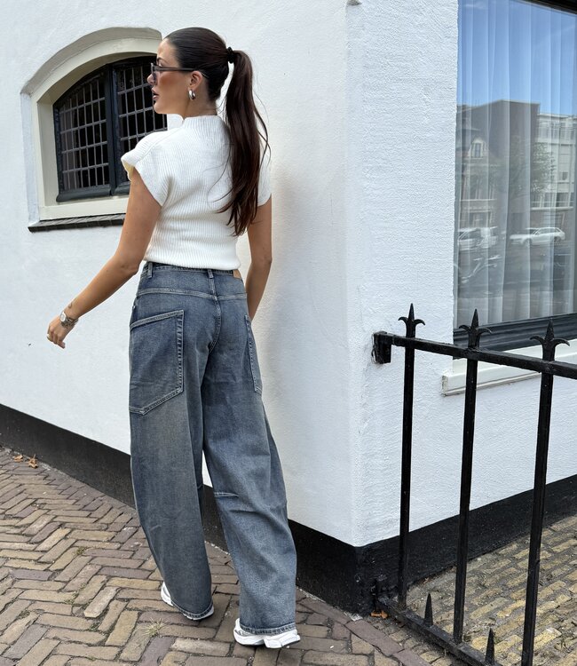 The Balloon Cargo Jeans Dark Wash