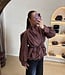 The Amelie Belted Jacket Bordeaux