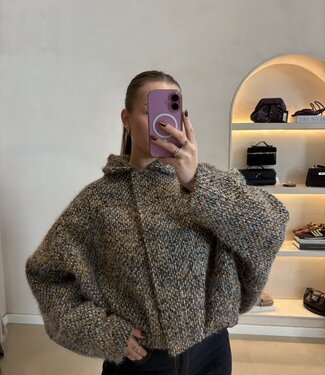 The Mocha Crush Brown Mix Jacket