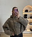 The Mocha Crush Brown Mix Jacket