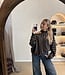 The Isabella Knit Dark Brown Stripe
