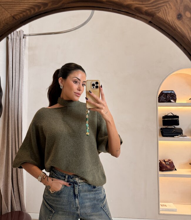 The Mae Knit Mossy Green