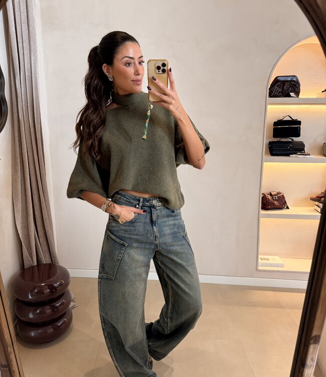 The Mae Knit Mossy Green