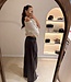 The Noa Faux Leather Pants Burgundy