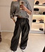The Noa Faux Leather Pants Brown