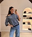 The Mae Knit Blue Stripe