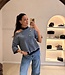 The Mae Knit Blue Stripe