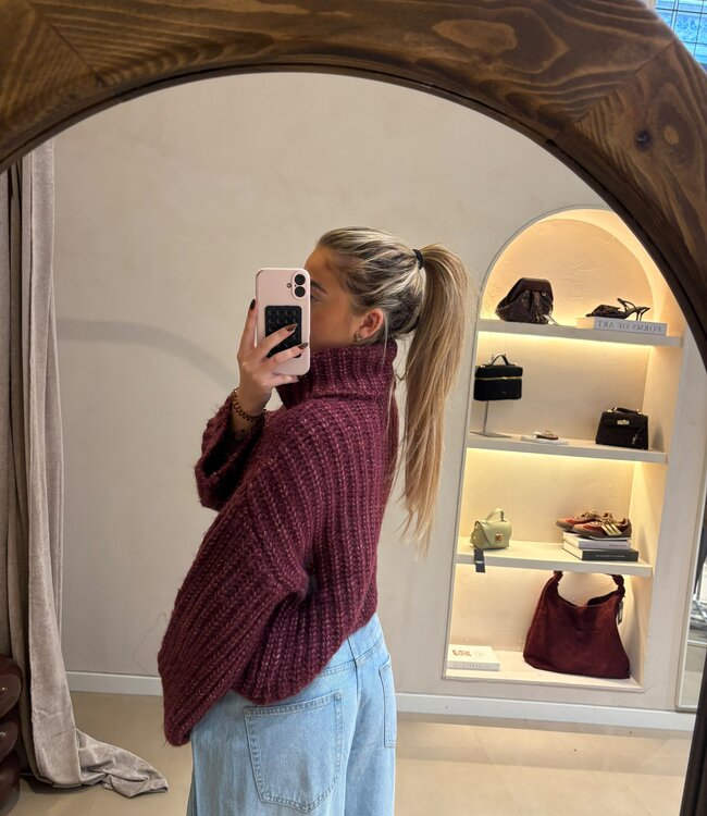 The Eden Knit Burgundy