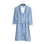 WALRA Badjas Soft Jersey Robe Blauw / Wit