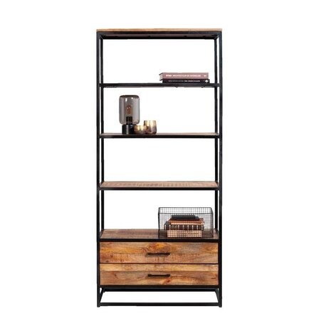 MIRA Bali Boekenkast Naturel - 180x80x40 cm