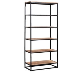 MIRA Bali Boekenkast Naturel 80x180x40cm