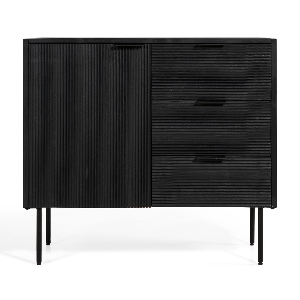 MIRA Pristina Dressoir Zwart 90cm MIRA Pristina Dressoir Zwart 90cm