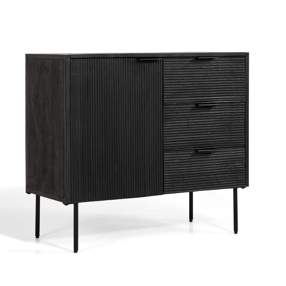 MIRA Pristina Dressoir Zwart 90cm MIRA Pristina Dressoir Zwart 90cm