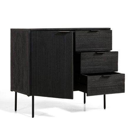 MIRA Pristina Dressoir Zwart 90cm MIRA Pristina Dressoir Zwart 90cm