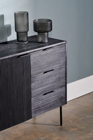 MIRA Pristina Dressoir Zwart 90cm MIRA Pristina Dressoir Zwart 90cm