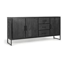 MIRA Liam Dressoir Zwart 180cm MIRA Liam Dressoir Zwart 180cm
