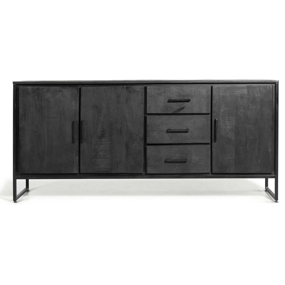 MIRA Liam Dressoir Zwart 180cm MIRA Liam Dressoir Zwart 180cm