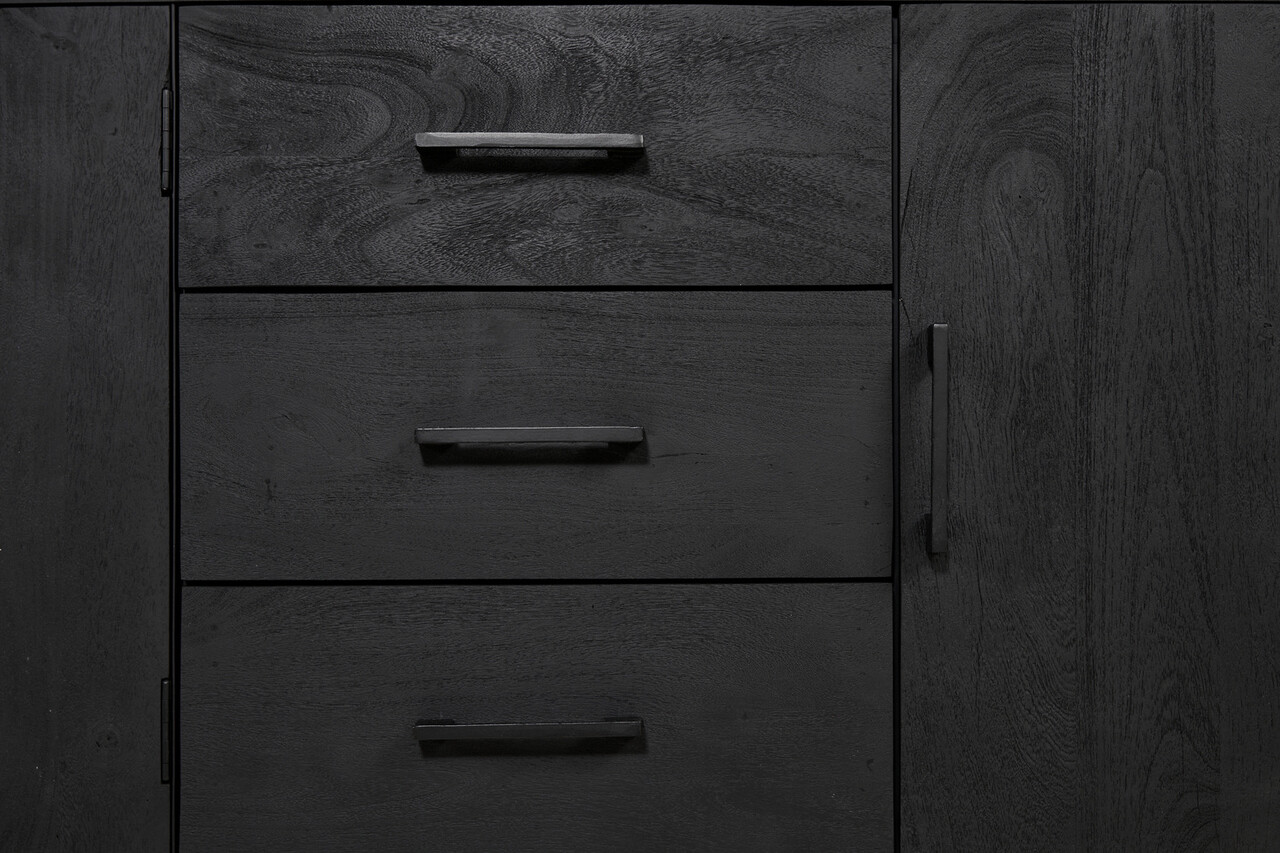 MIRA Liam Dressoir Zwart 180cm MIRA Liam Dressoir Zwart 180cm