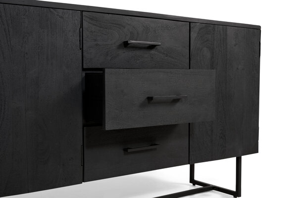 MIRA Liam Dressoir Zwart 180cm MIRA Liam Dressoir Zwart 180cm