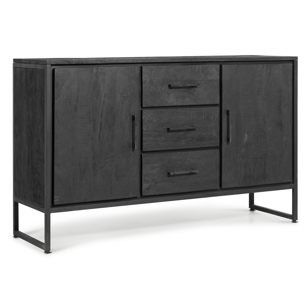 MIRA Liam Dressoir Zwart 130cm MIRA Liam Dressoir Zwart 130cm