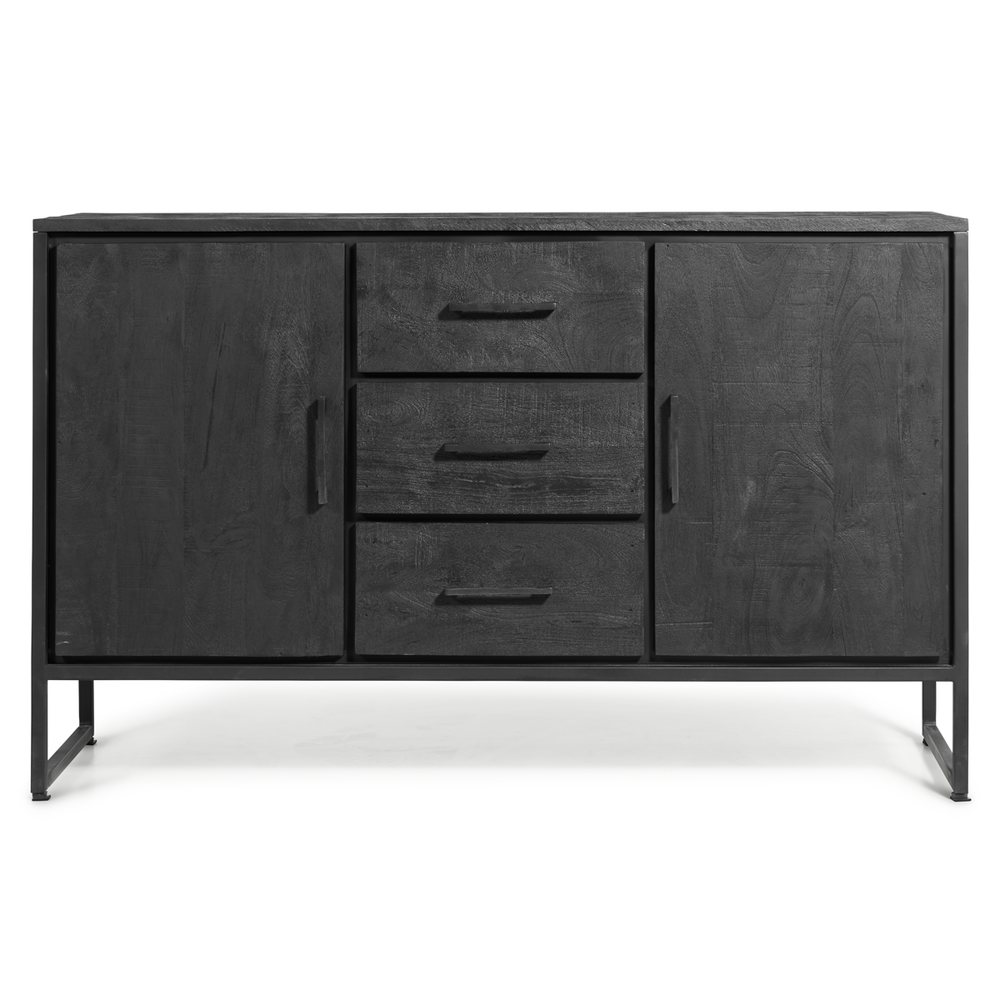 MIRA Liam Dressoir Zwart 130cm MIRA Liam Dressoir Zwart 130cm