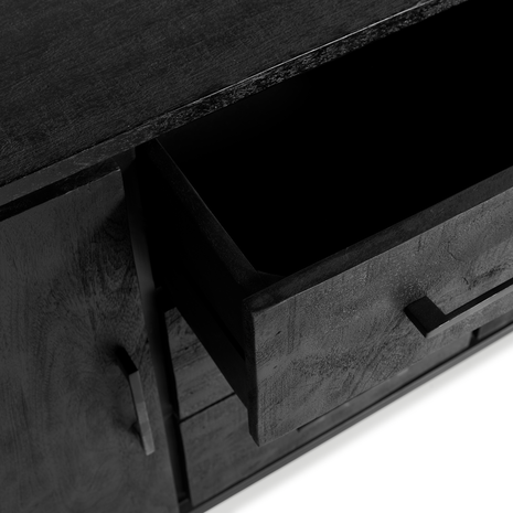 MIRA Liam Dressoir Zwart 130cm MIRA Liam Dressoir Zwart 130cm