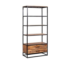 MIRA Bali Boekenkast Naturel - 180x80x40 cm