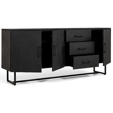 MIRA Liam Dressoir Zwart 180cm