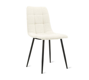 MIRA Eetkamerstoel Yerevan - Bouclé Ivoor