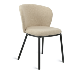 MIRA Eetkamerstoel Loa - Bouclé Taupe