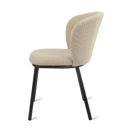 MIRA Eetkamerstoel Loa - Bouclé Taupe