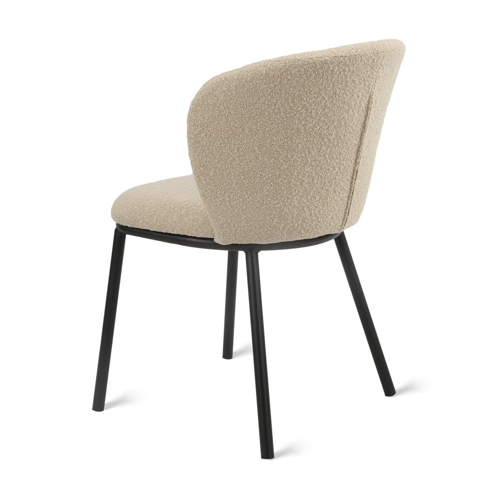 MIRA Eetkamerstoel Loa - Bouclé Taupe