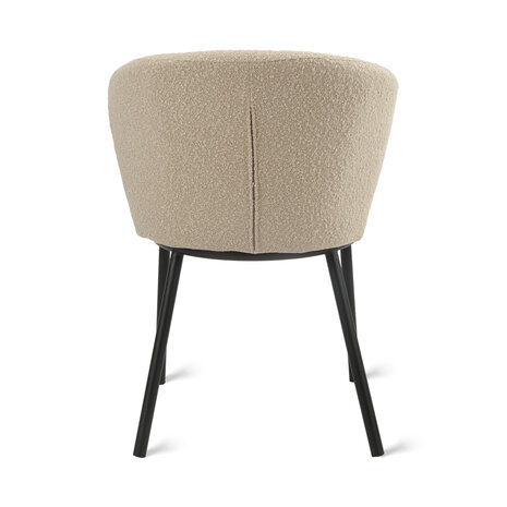 MIRA Eetkamerstoel Loa - Bouclé Taupe