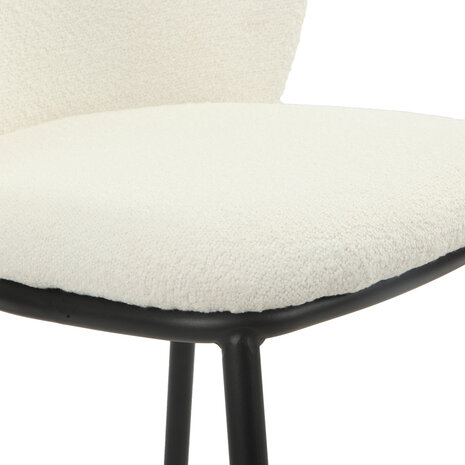 MIRA Eetkamerstoel Loa - Bouclé Ivoor MIRA Eetkamerstoel Loa - Bouclé Ivoor