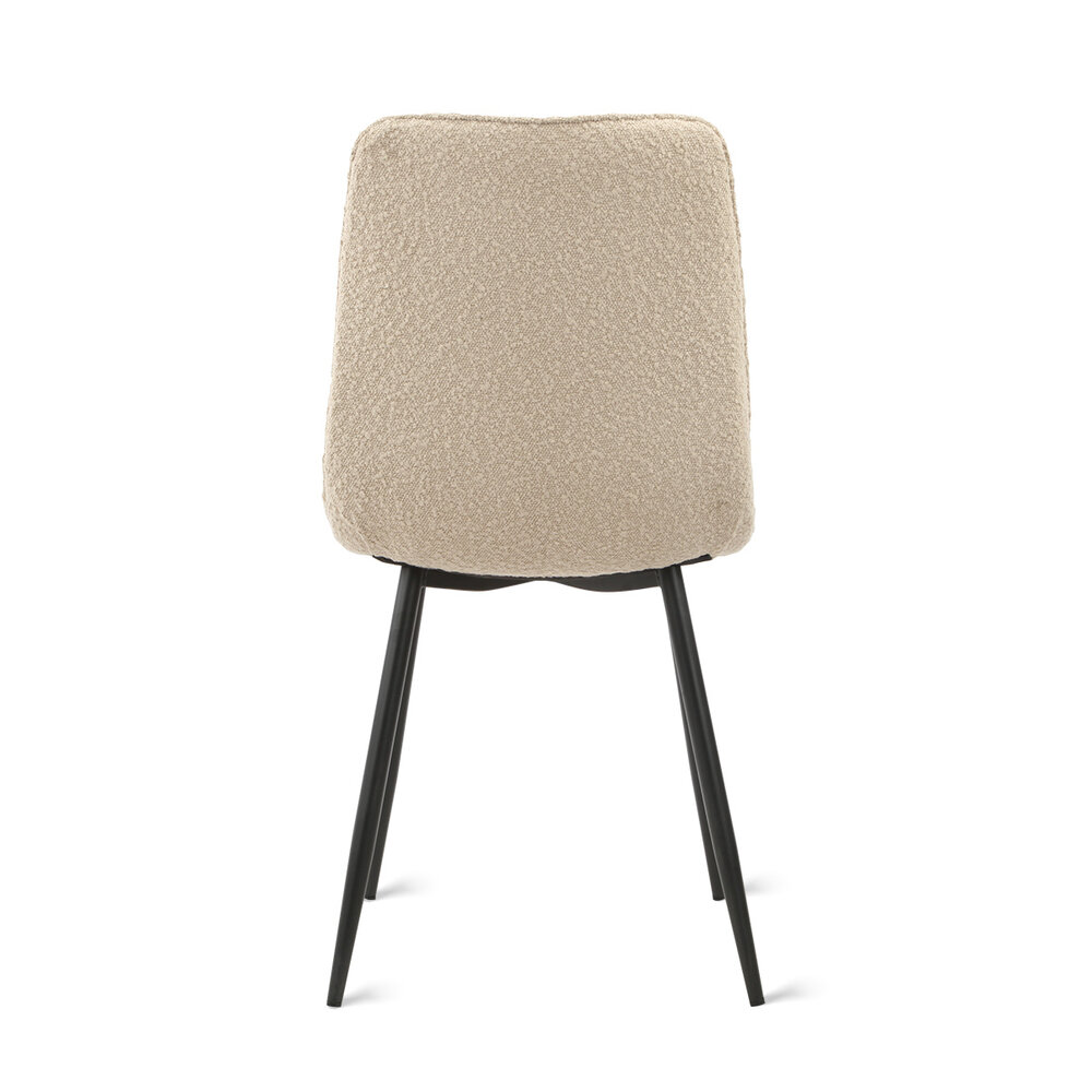 MIRA Eetkamerstoel Yerevan - Bouclé Taupe MIRA Eetkamerstoel Yerevan - Bouclé Taupe