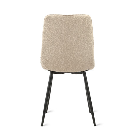 MIRA Eetkamerstoel Yerevan - Bouclé Taupe MIRA Eetkamerstoel Yerevan - Bouclé Taupe