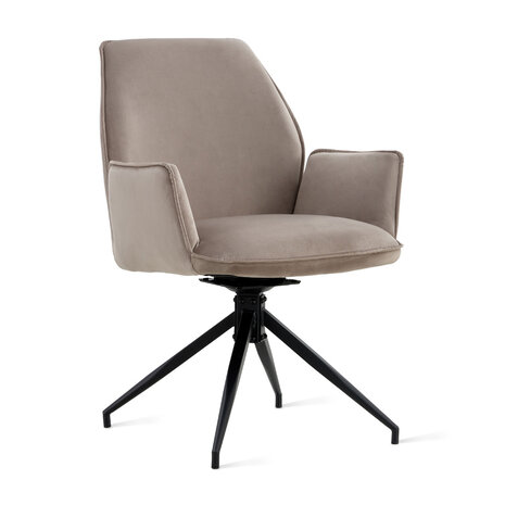 MIRA Eetkamerstoel Jill Velvet Taupe