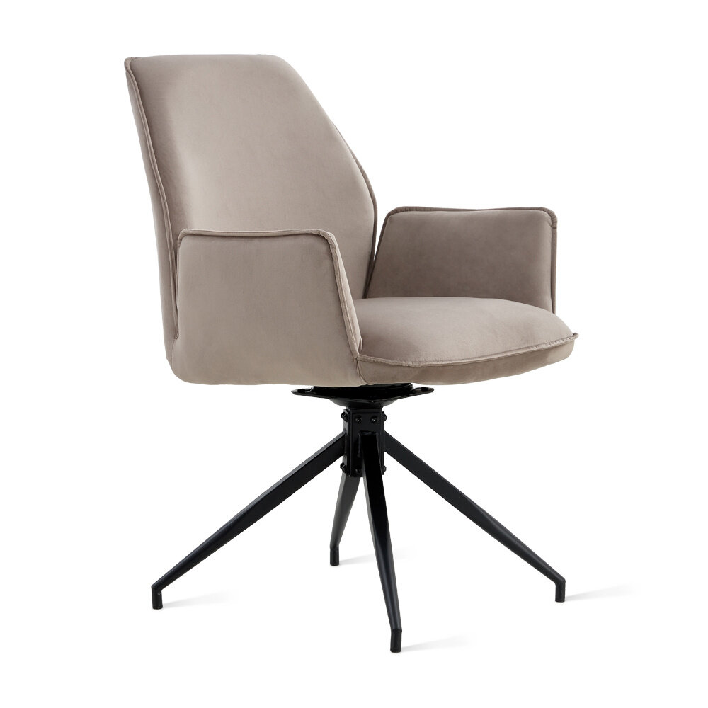 MIRA Eetkamerstoel Jill Velvet Taupe