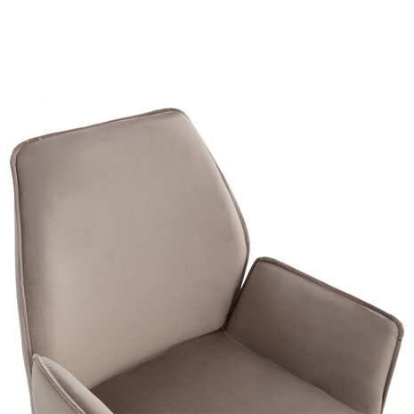 MIRA Eetkamerstoel Jill Velvet Taupe